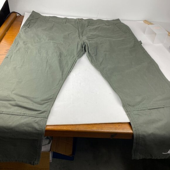 NWT Key Men’s Ripstop Dungaree Double Knee Pants 50 x 32 Relaxed Fit Green - Picture 2 of 10